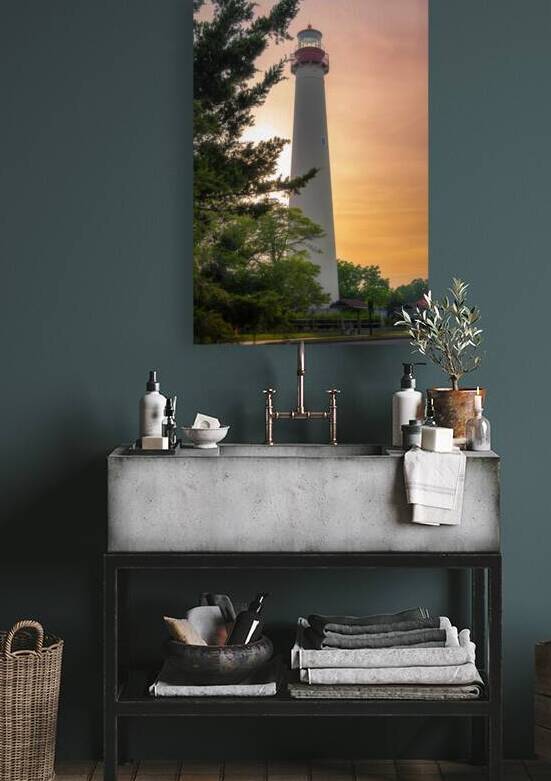 Cape May Lighthouse Sunset from Behind the Trees by Jason Fink