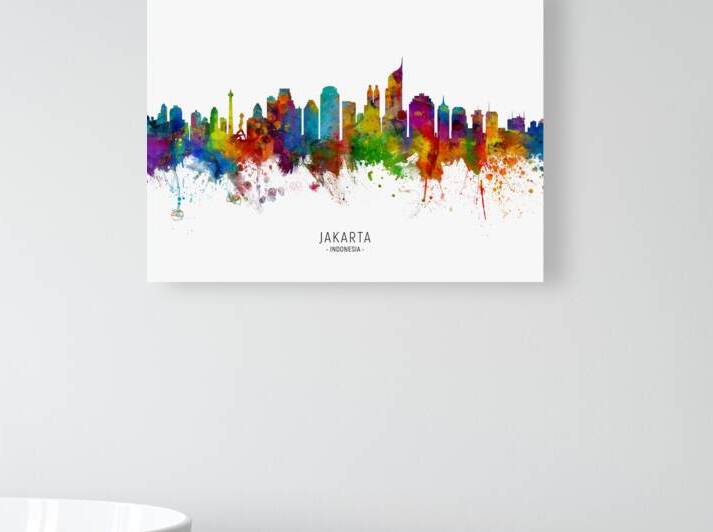 Jakarta Skyline Indonesia by Michael Tompsett