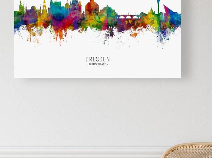 Dresden Germany Skyline by Michael Tompsett