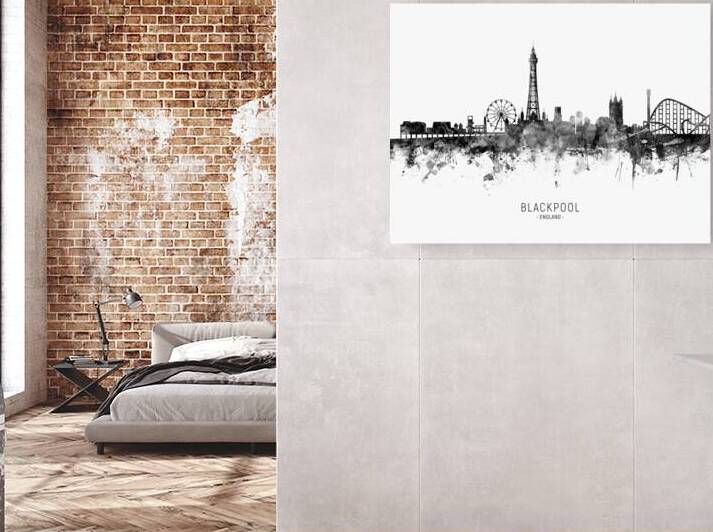 Blackpool England Skyline by Michael Tompsett