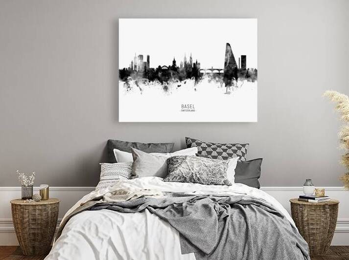 Basel Switzerland Skyline by Michael Tompsett