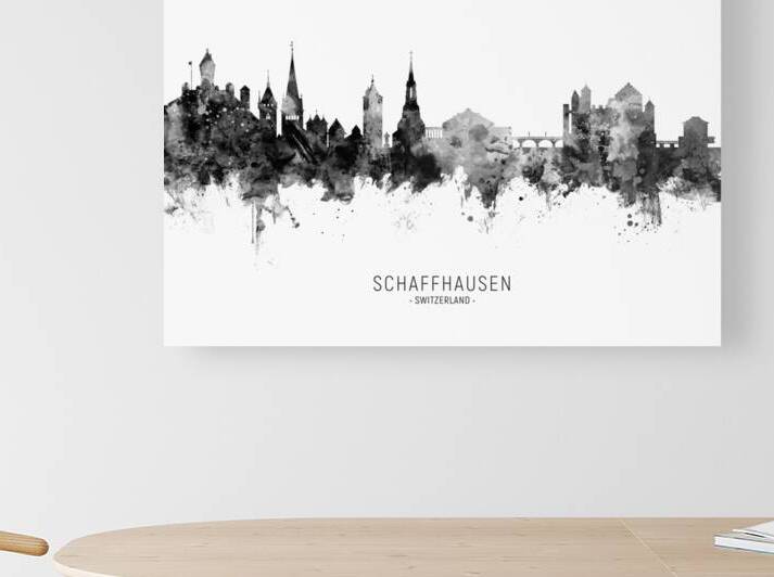 Schaffhausen Switzerland Skyline by Michael Tompsett