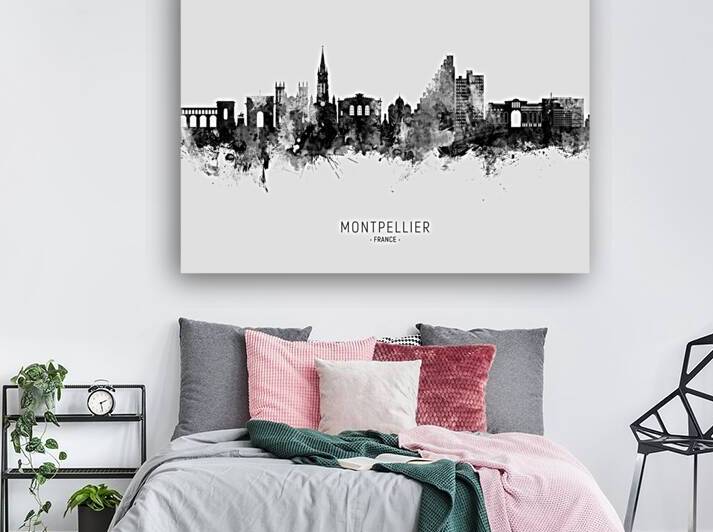 Montpellier France Skyline by Michael Tompsett