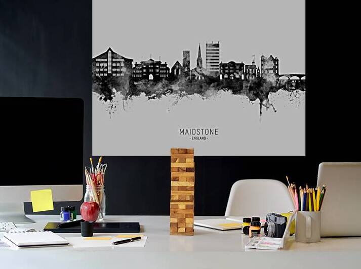 Maidstone England Skyline by Michael Tompsett