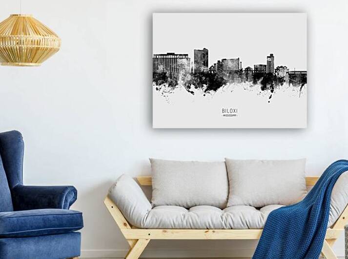 Biloxi Mississippi Skyline by Michael Tompsett