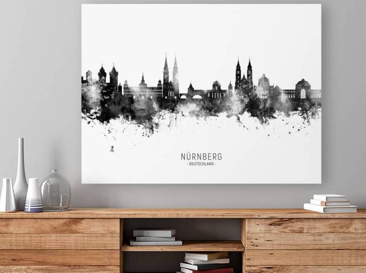 Nurnberg Germany Skyline by Michael Tompsett
