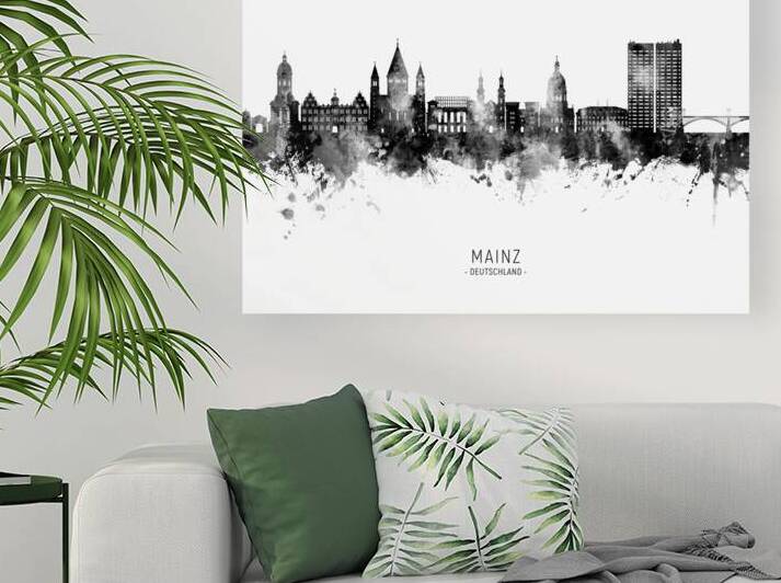 Mainz Germany Skyline by Michael Tompsett