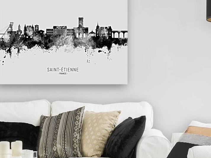 Saint-Etienne France Skyline by Michael Tompsett