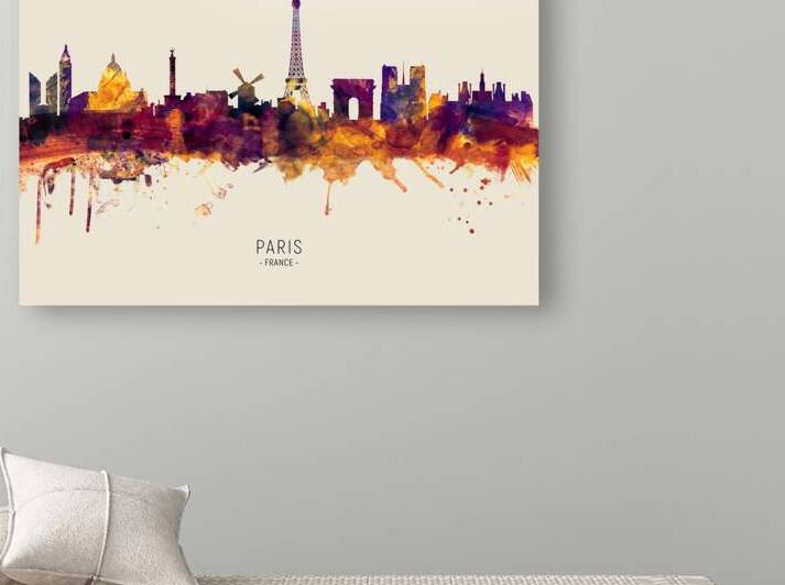 Paris France Skyline by Michael Tompsett