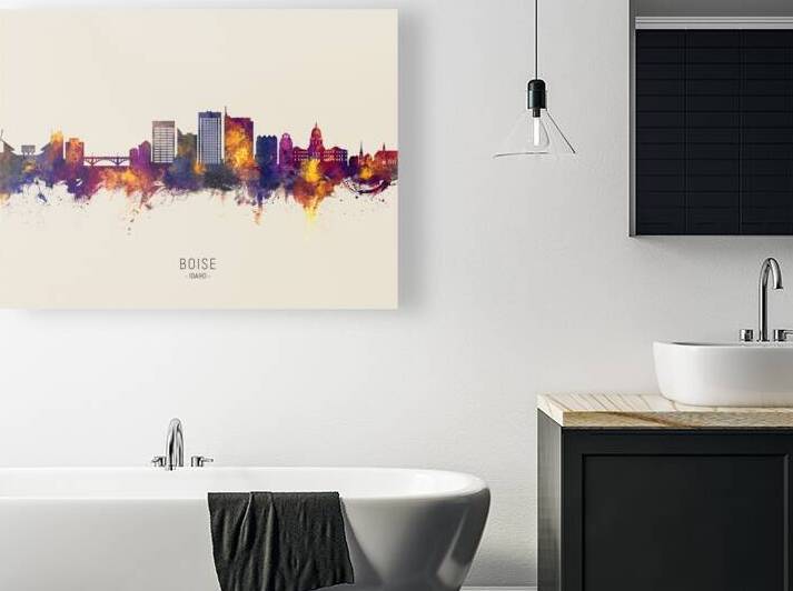 Boise Idaho Skyline by Michael Tompsett