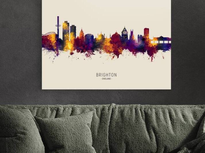 Brighton England Skyline by Michael Tompsett