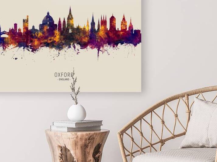 Oxford England Skyline by Michael Tompsett