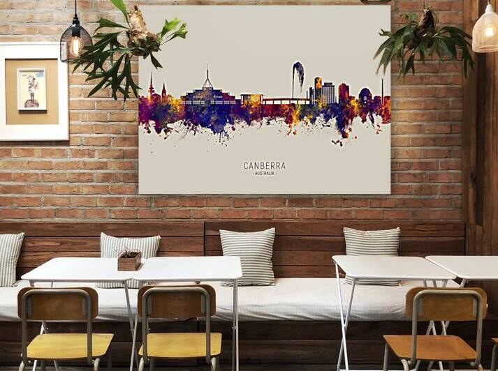 Canberra Australia Skyline by Michael Tompsett