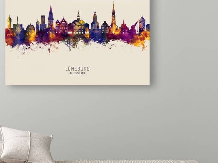 Luneburg Germany Skyline by Michael Tompsett