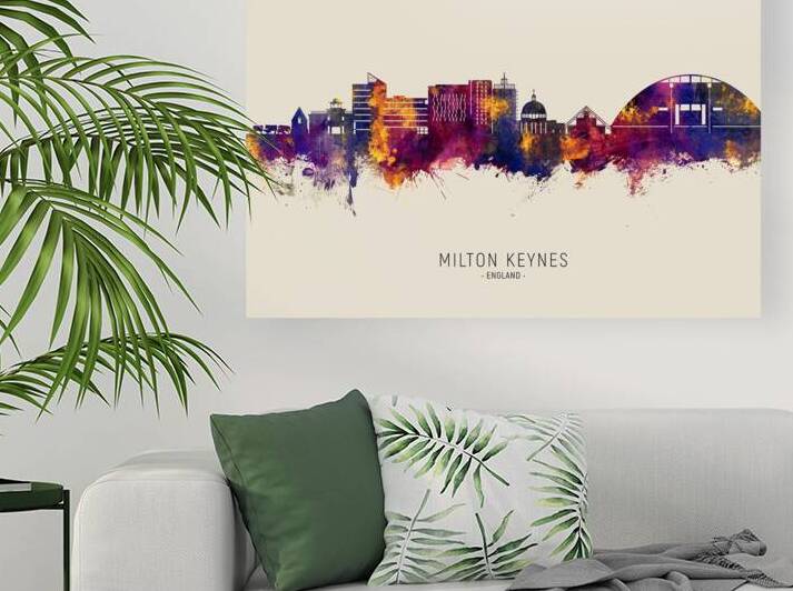 Milton Keynes England Skyline by Michael Tompsett