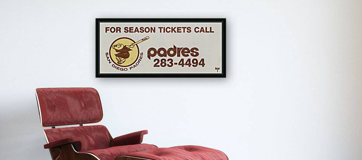 1984 San Diego Padres Season Ticket Ad by Row One Brand
