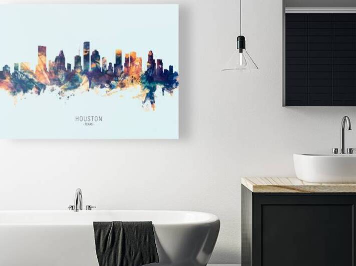 Houston Texas Skyline by Michael Tompsett