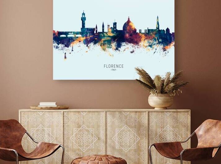 Florence Italy Skyline by Michael Tompsett