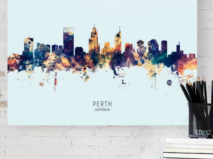Perth Australia Skyline by Michael Tompsett