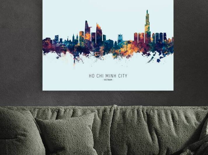 Ho Chi Minh City Vietnam Skyline by Michael Tompsett