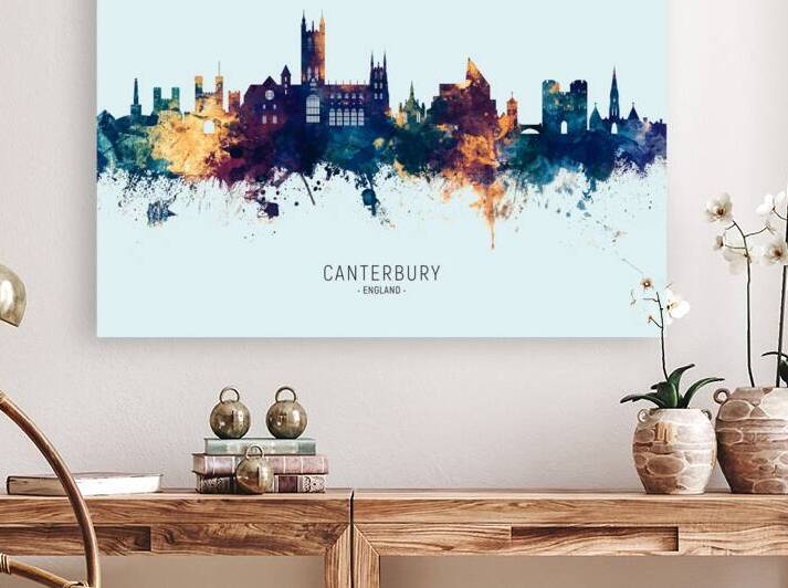 Canterbury England Skyline by Michael Tompsett