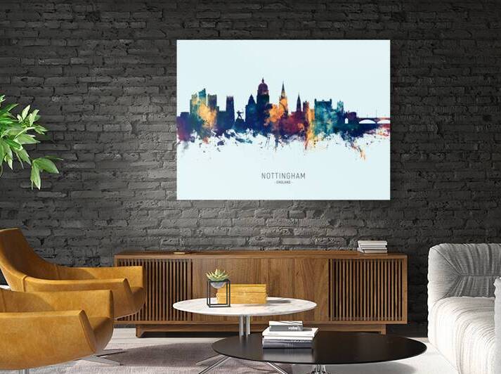 Nottingham England Skyline by Michael Tompsett