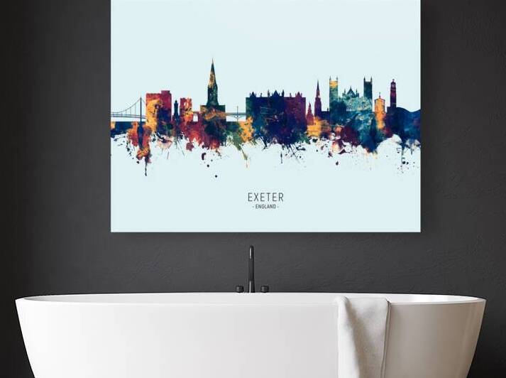 Exeter England Skyline by Michael Tompsett