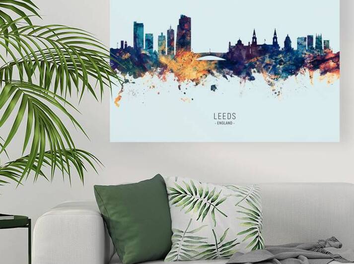 Leeds England Skyline by Michael Tompsett