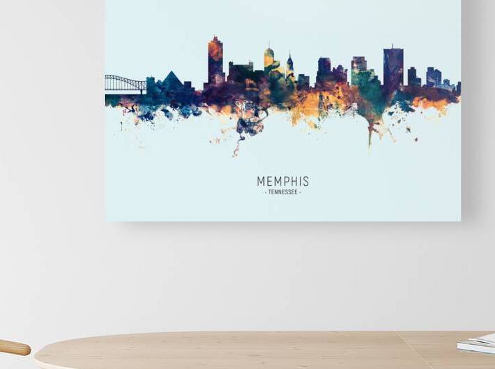 Memphis Tennessee Skyline by Michael Tompsett