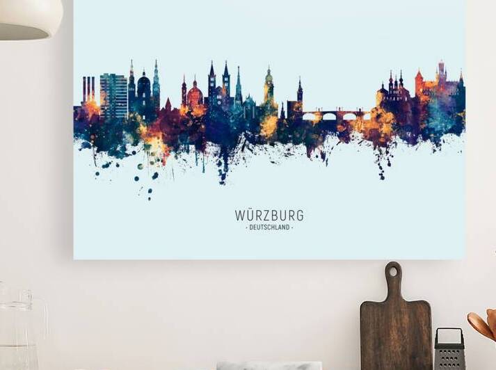 Wurzburg Germany Skyline by Michael Tompsett