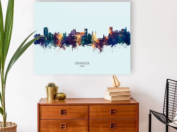 Granada Spain Skyline by Michael Tompsett