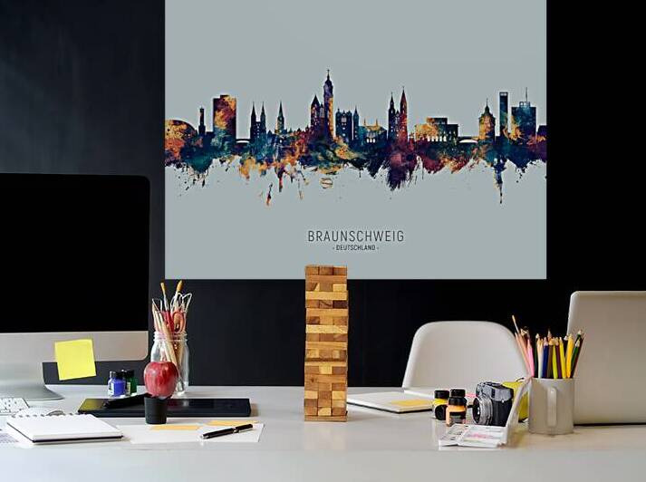 Braunschweig Germany Skyline by Michael Tompsett