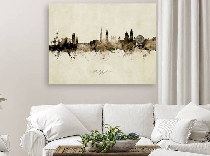 Belfast Northern Ireland Skyline by Michael Tompsett