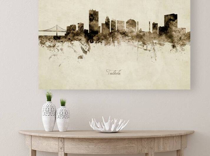 Toledo Ohio Skyline by Michael Tompsett