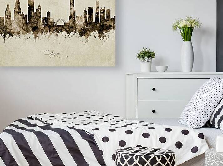 Chicago Illinois Skyline by Michael Tompsett