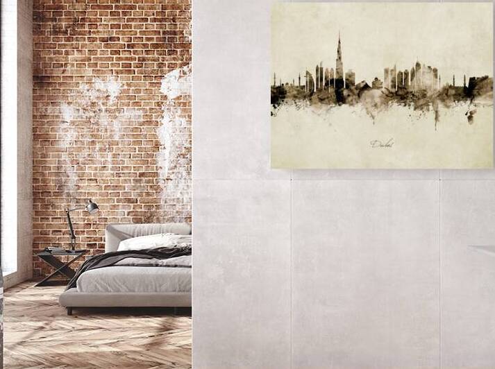 Dubai Skyline by Michael Tompsett