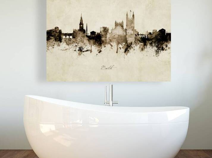 Bath England Skyline by Michael Tompsett