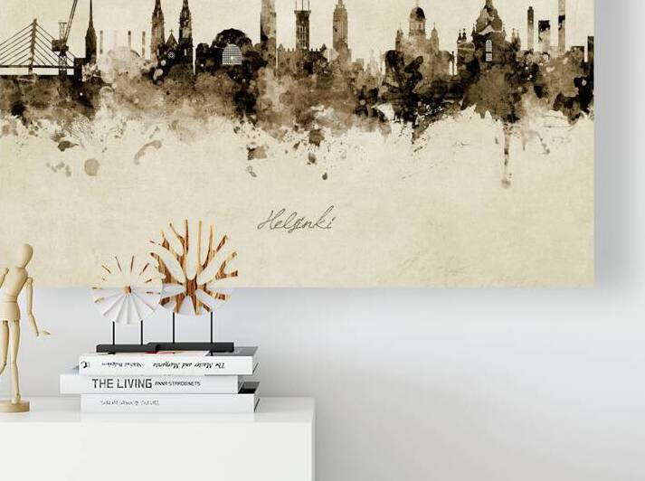 Helsinki Finland Skyline by Michael Tompsett