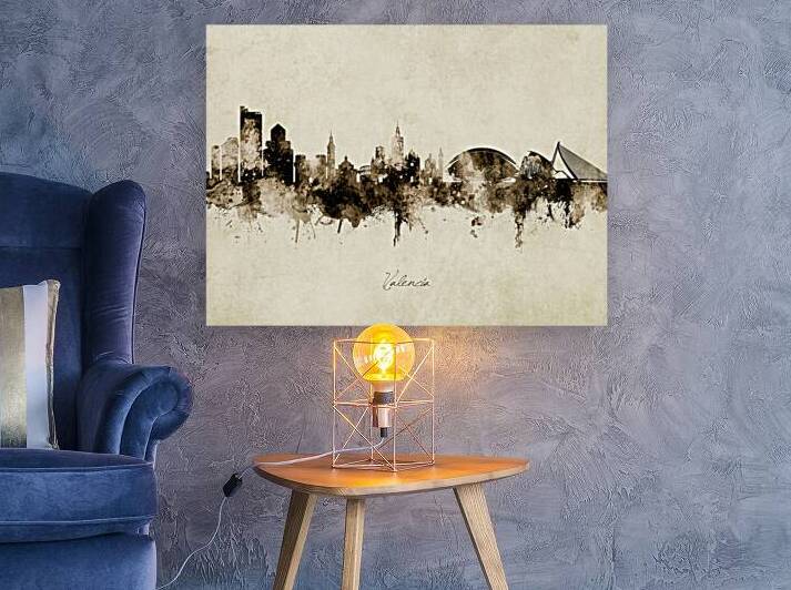 Valencia Spain Skyline by Michael Tompsett