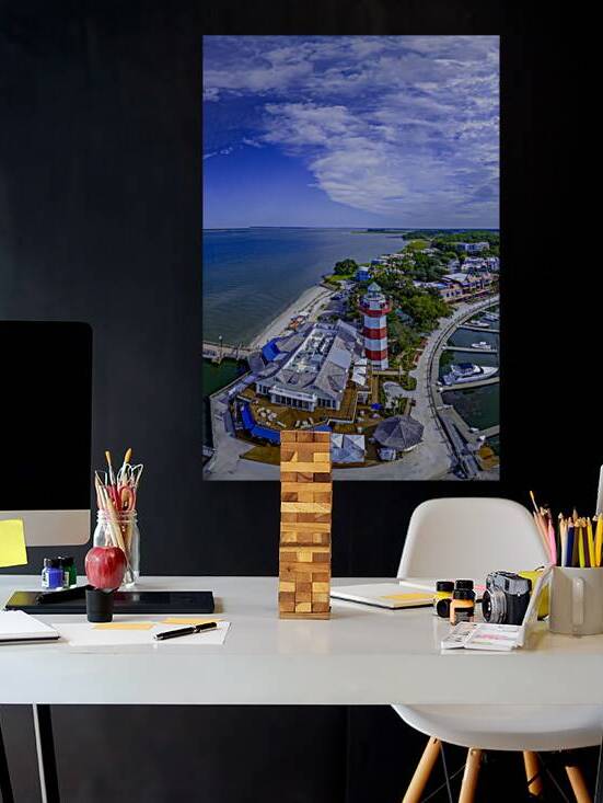 Aerial Hilton Head Lighthouse Vertical by Norma Brandsberg Photography
