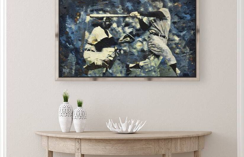 Mickey Mantle Baseball Art by Row One Brand