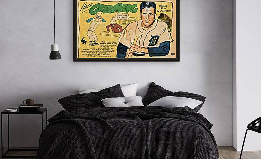 detroit hank greenberg home run champ art by Row One Brand