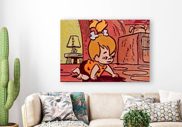 Pebbles Cartoon Art by Row One Brand