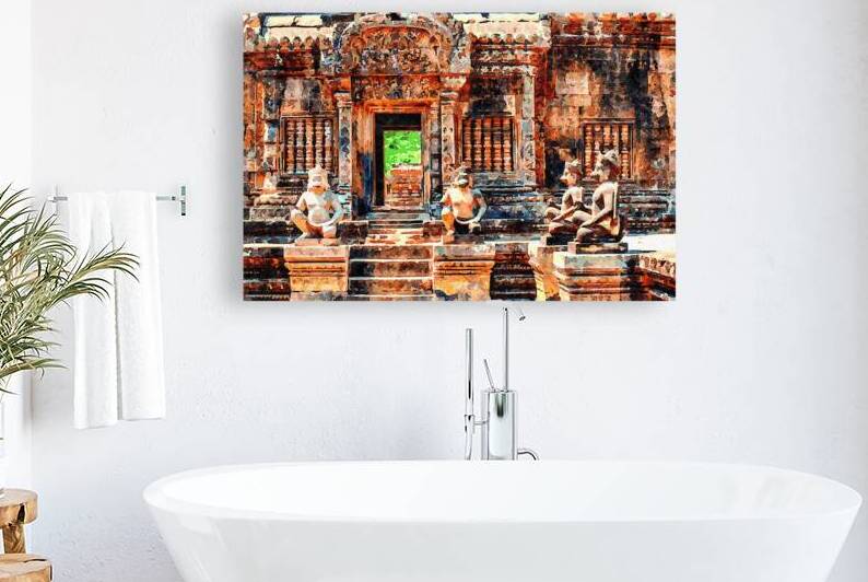 CAMBODIA ANGKOR WAT PAINTING   46 by Cambodia painting