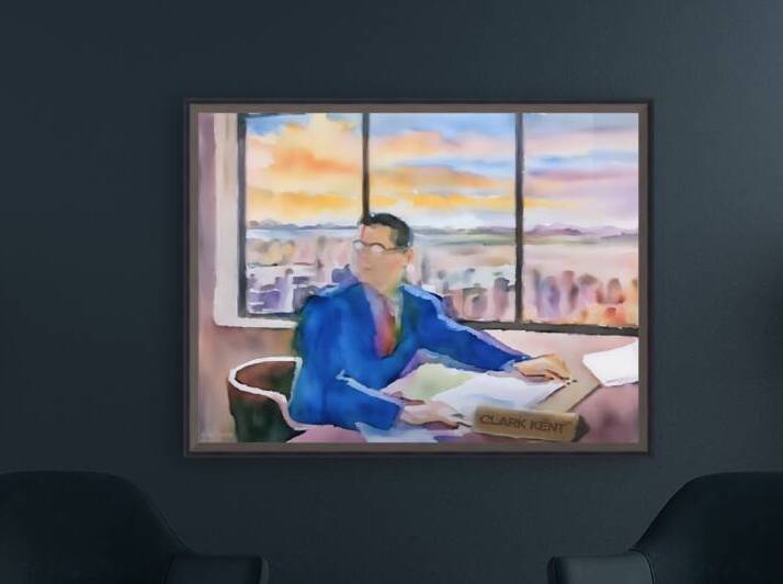 Clark Kent at Desk by Row One Brand