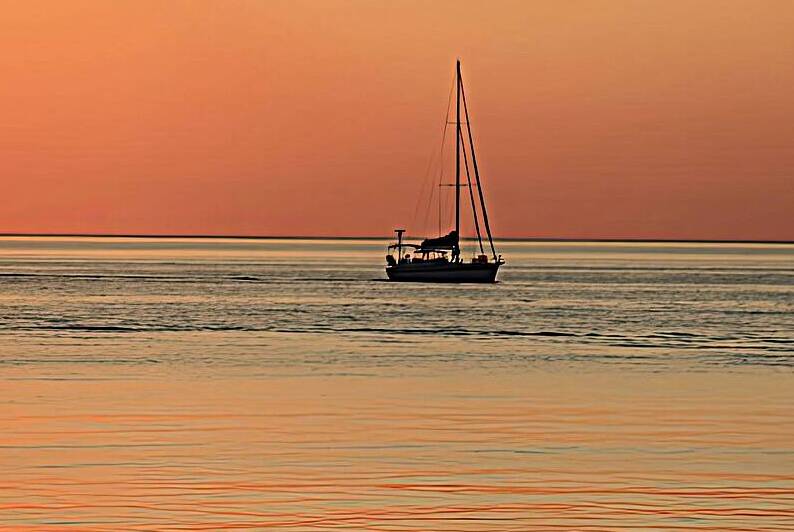 Sunset Sailing by Pat Campbell
