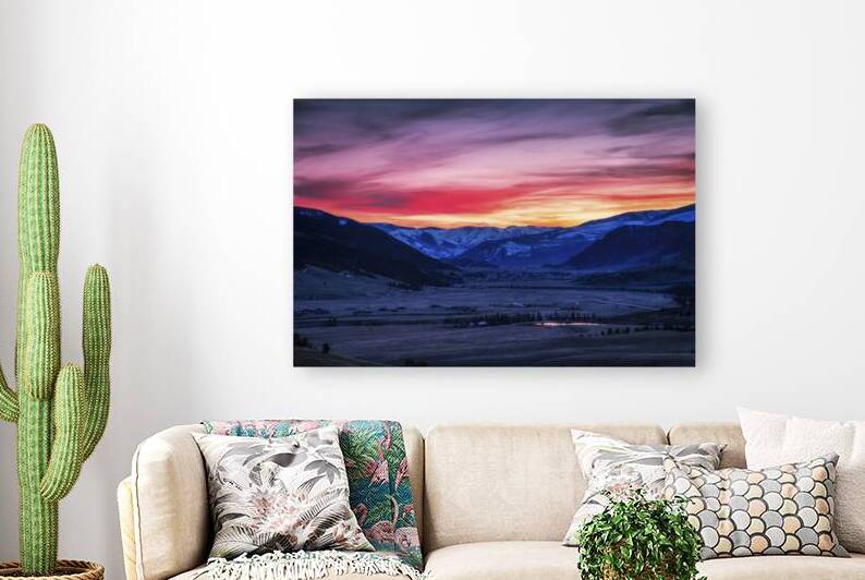 Sunset over the Valley by Andy Crawford