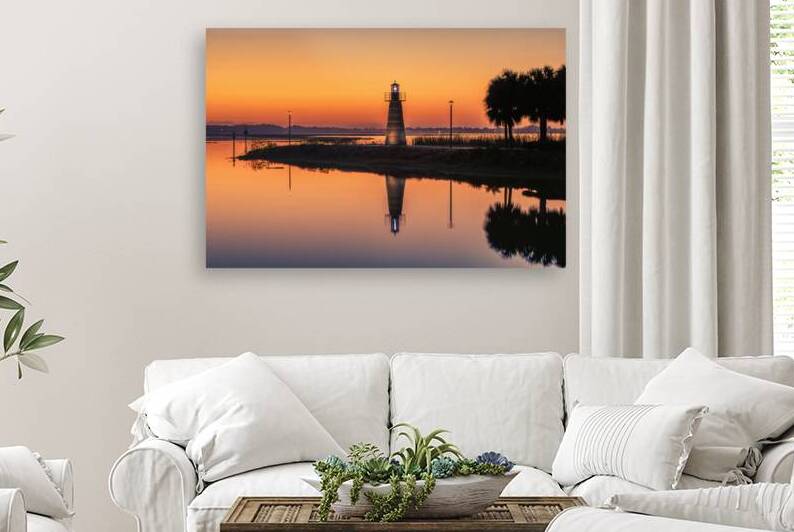 Lake Toho Lighthouse at Dawn by Andy Crawford