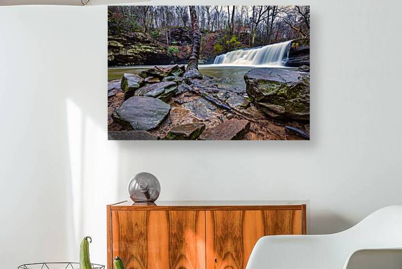 Rainy day at Mardis MIll Falls by Andy Crawford