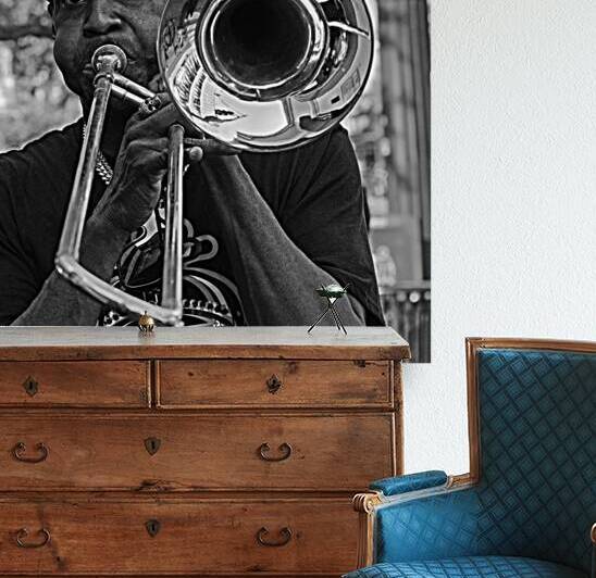 French Quarter Trombonist by Andy Crawford